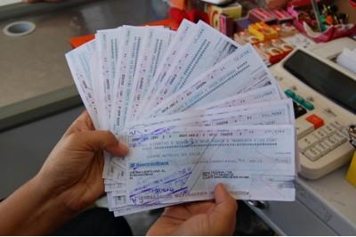 Lista de motivos para devolução de cheques