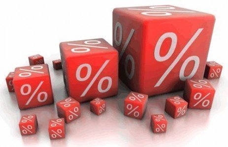 Altos valores de juros para financiamentos e empréstimos