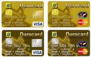 Cartões Ourocard Banco do Brasil - Crédito ou Débito