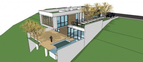 Construção em declive
