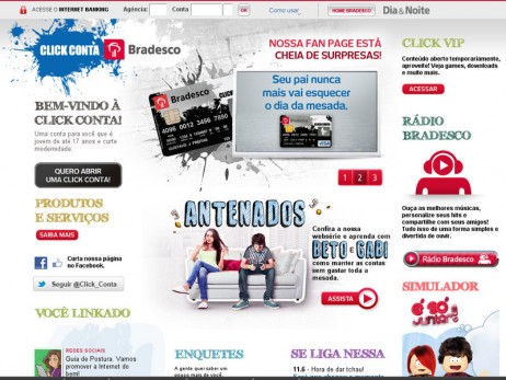 Vantagens da Click Conta Bradesco