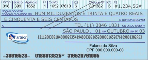 Preenchendo cheques