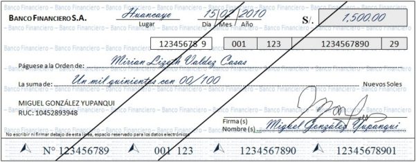 Cheque cruzado