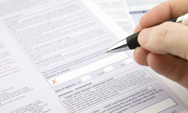 Contrato do cartão de crédito