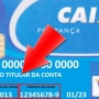 Onde fica o número da conta e da agência no cartão da CAIXA?
